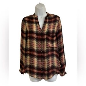 Haute Hippie Popover Silk Blouse